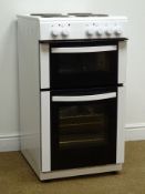 Currys CFTE50W17 essentials electric free standing cooker, W50cm, H91cm,