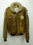 Dakota leather flying type jacket,