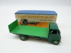 Dinky Supertoys Guy Flat Truck with green cabin and bed, model 512,