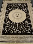 Abbuson black ground rug, 280cm x 200cm Condition Report <a href='//www.