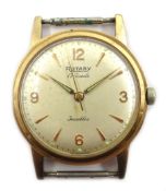 Rotary 9ct gold gentleman's Incabloc wristwatch Condition Report 31.