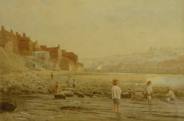 Edward C Booth (British 1821-post1893): 'Whitby', watercolour signed titled and dated 1893,