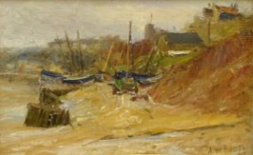 James William Booth (Staithes Group 1867-1953): Coble Landing, Filey,