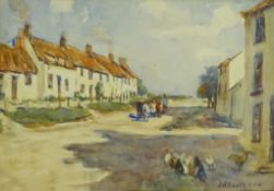 James William Booth (Staithes Group 1867-1953): North Yorkshire Cottages,