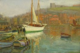 Augustus William Enness (British 1876-1948): Whitby Harbour,