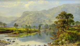 Manner of Sidney Richard Percy (British 1821-1886): River Landscape,