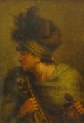 Dutch School (17th/18th century): Half length Portrait of a Violinist,