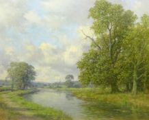 Walter Goodin (British 1907-1992): Yorkshire River Landscape,