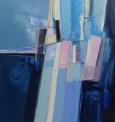 Charles Sutton (British 1929-2009): 'Marine Abstract - Blue Cliffs',