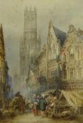 Paul Marny (French/British 1829-1914): 'Bruges',