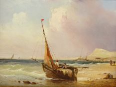 Attrib. John Wilson Ewbank (British 1779-1847): Boat on the Beach