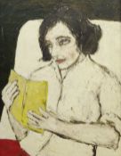 American School (20th century): Lady Reading a Book,