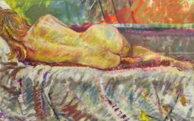 Derrick L Sayer (British 1917-1992): Reclining Female Nude,