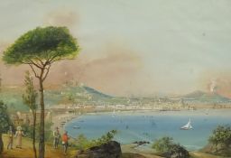 Neopolitan School (Mid 19th century): 'Napoli sopra Posilipo',