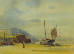 Hubert Coop (British 1872-1953): Sorting the Catch on the Beach,