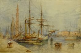 Claude Thomas Stanfield Moore (British 1853-1901): 'Grimsby Docks',
