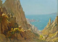 Frederick William Elwell (British 1870 - 1958): 'The Bay of Porto Corsica',
