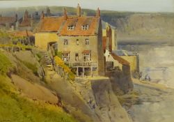 Arthur Tucker R.B.A. (British 1864-1929): Robin Hoods Bay, watercolour signed 23.