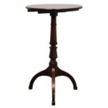 Early 19th century mahogany tripod table,