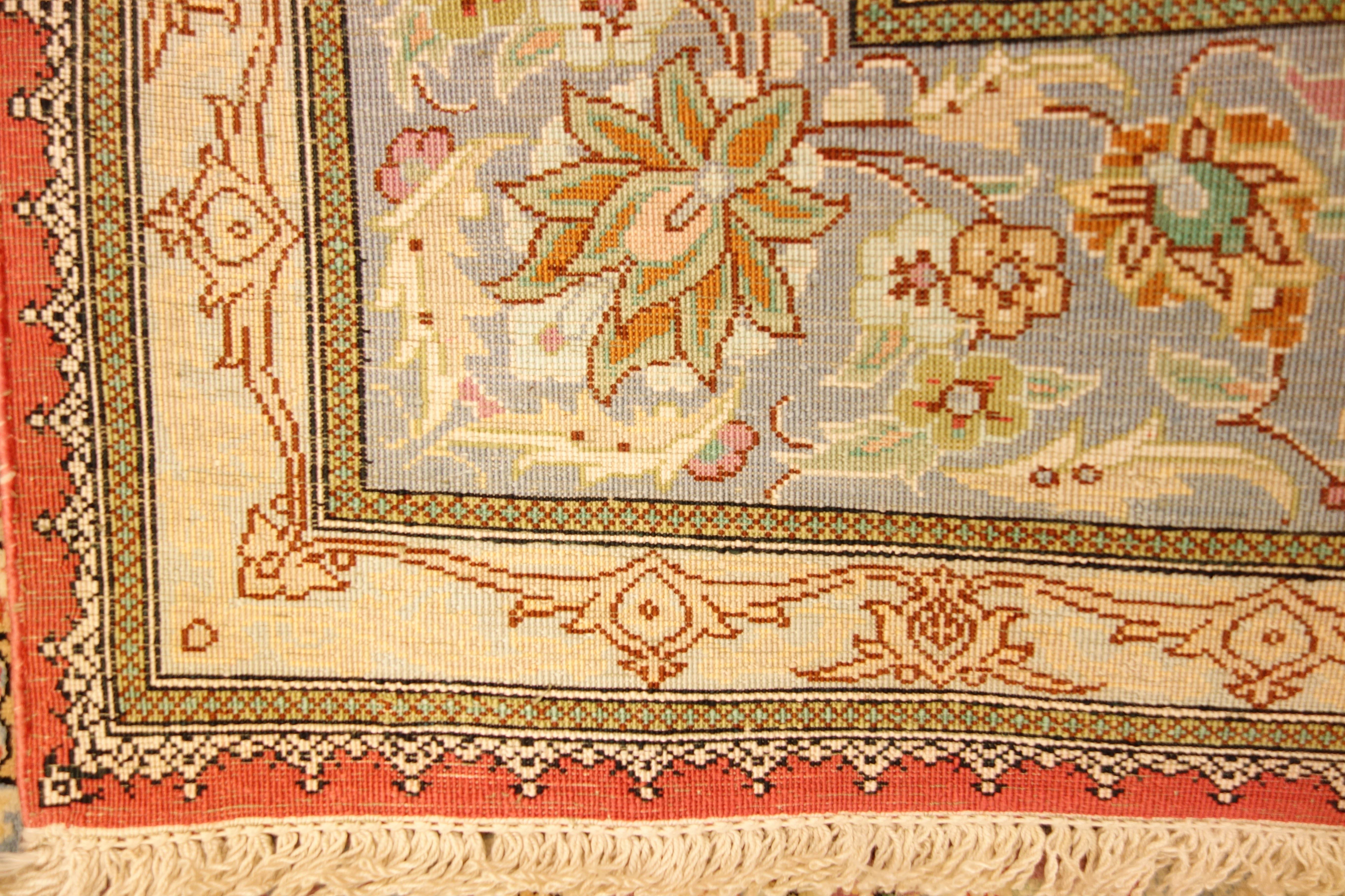 Quoom silk rug, - Image 8 of 8