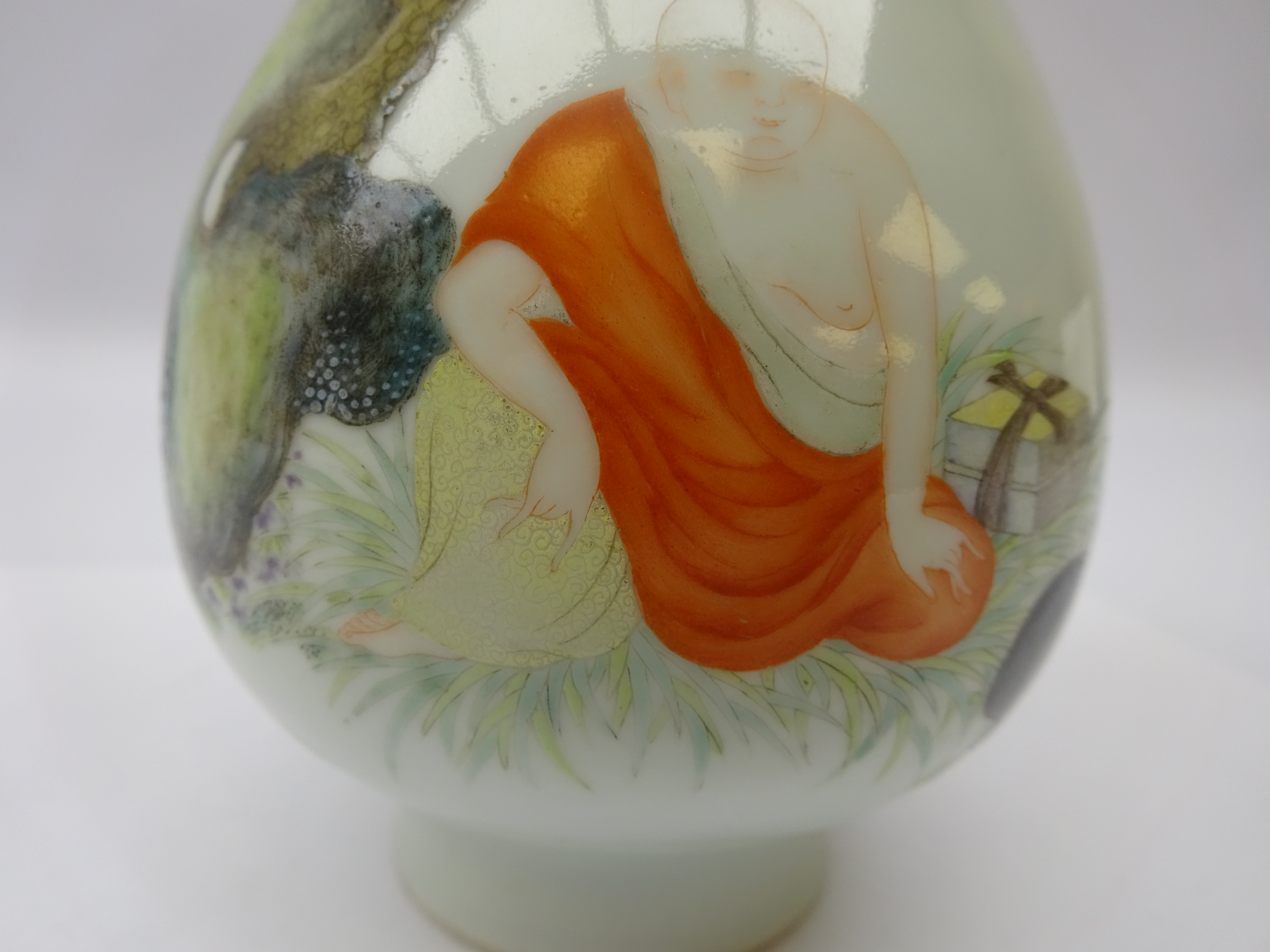 Chinese Republic bottle shaped vase, - Image 6 of 9