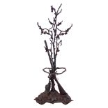 Victorian style cast iron hunting/shooting hall stand,
