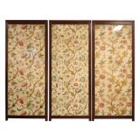 Edwardian two fold screen,