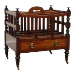 19th century mahogany Canterbury,