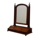 Early Victorian mahogany toilet mirror,