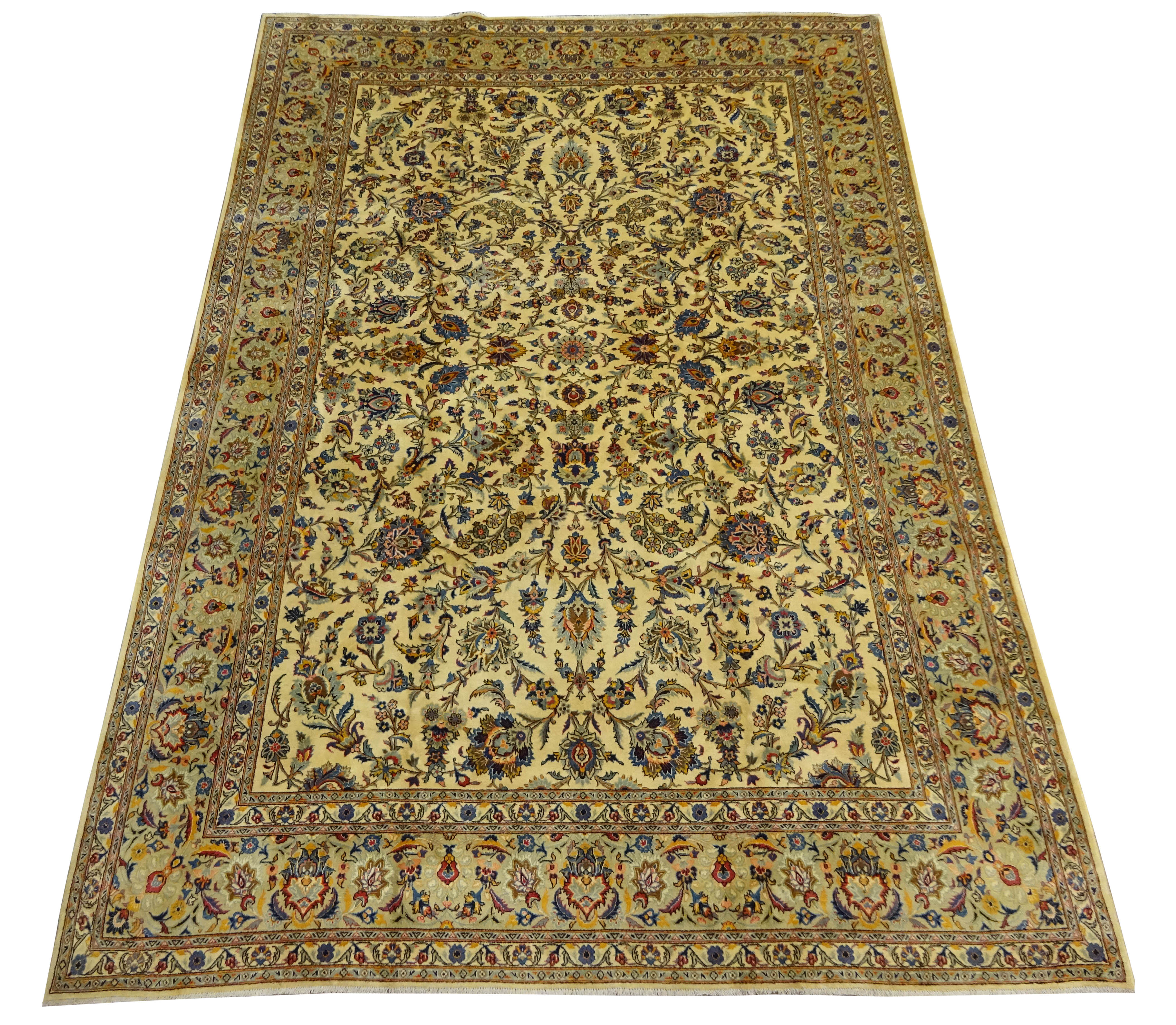 Persian Kashan rug carpet,