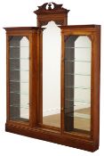 Edwardian walnut Chemist's or Pharmacy cabinet,