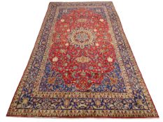 Large Persian Kashan rug carpet,