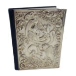 Silver fronted pocket bible embossed with cherubs by Harman Brothers, Birmingham 1990 H12.