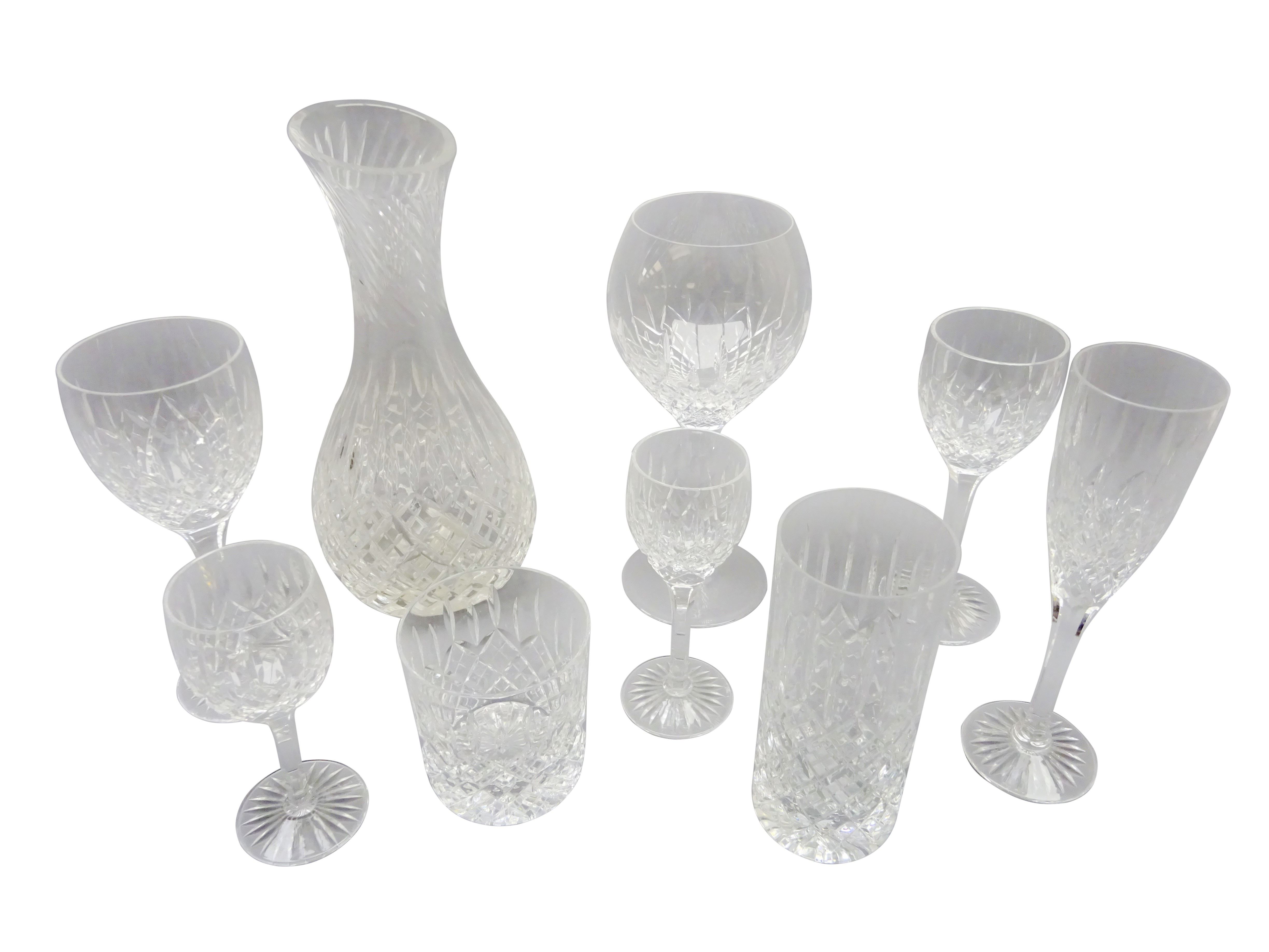 Suit of Stuart crystal Shaftesbury pattern glassware, - Image 2 of 6