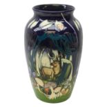 Very large Moorcroft limited edition vase decorated in the Magic Wood pattern,