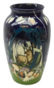 Very large Moorcroft limited edition vase decorated in the Magic Wood pattern,