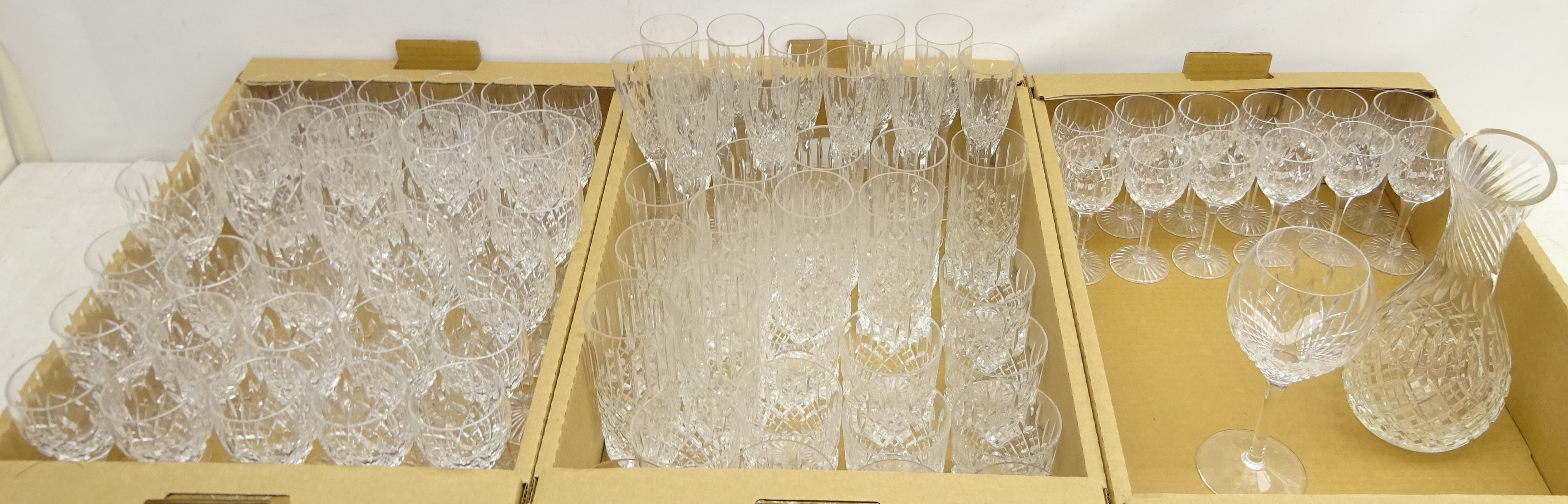 Suit of Stuart crystal Shaftesbury pattern glassware, - Image 6 of 6