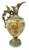 Victorian Royal Worcester blush ivory ewer,