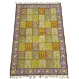 An Iranian lines silk tapestry wall hanging,