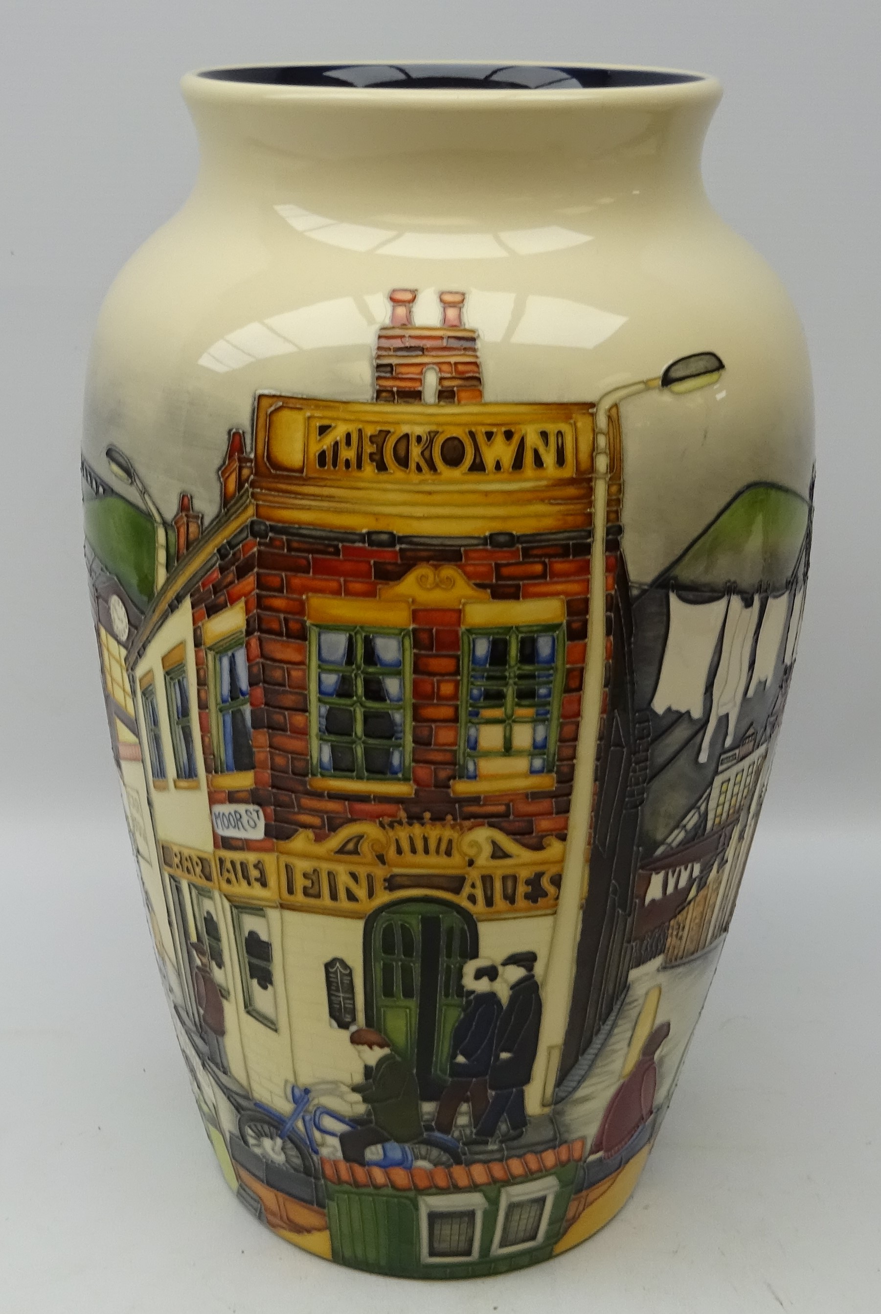 Very large Moorcroft limited edition vase decorated in the Back to Back pattern by Paul Hilditch, - Image 3 of 4