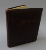 Victorian and early 20th century autograph album well stocked with pen and ink drawings,