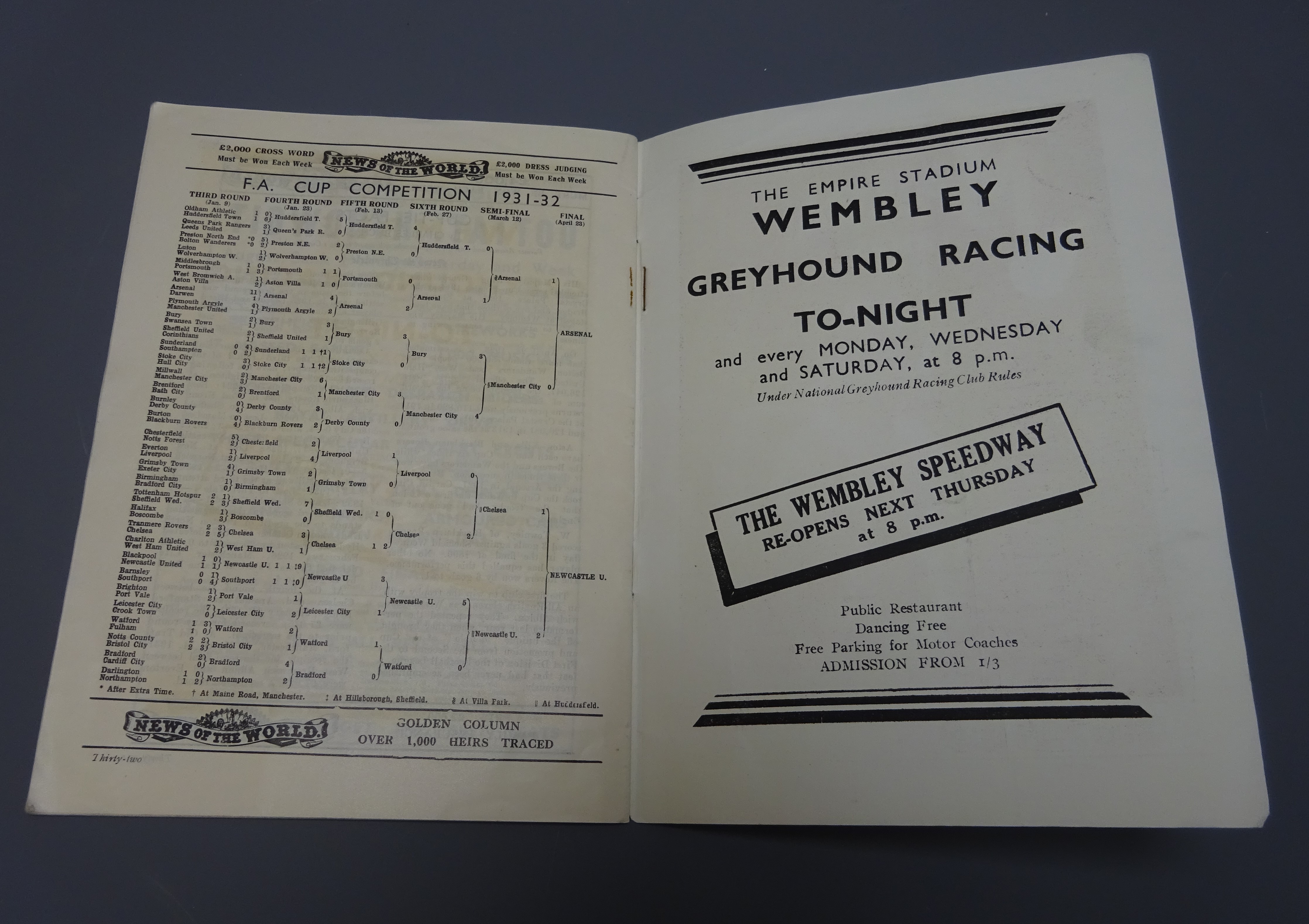 FA Cup Final programme, Arsenal v Newcastle United, - Image 6 of 7