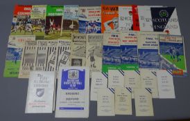 Five F.A. Cup Final programmes 1951-55.