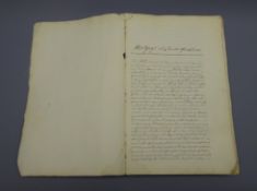 Unusual George III unbound book,
