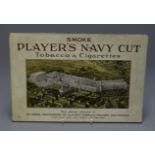 Player's Navy Cut standing advert card, showing Player's Tobacco Factory, Nottingham,