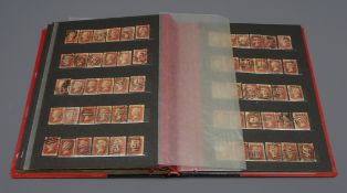 Album of Queen Victoria penny reds,