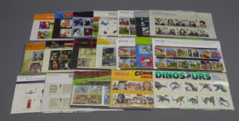Nineteen Royal Mail presentation packs, all 1st class stamps, face value 133 GBP,