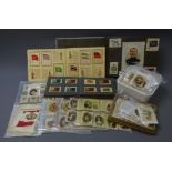 R J Lea Chairman Silk cigarettes cards Old Pottery (62) and a collection of Wix,