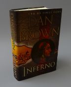 Brown Dan: Inferno. 2013 Doubleday. Signed on the title page in silver.