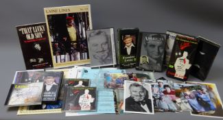 Frankie Laine memorabilia - including personal 80th birthday video, signed large portrait,